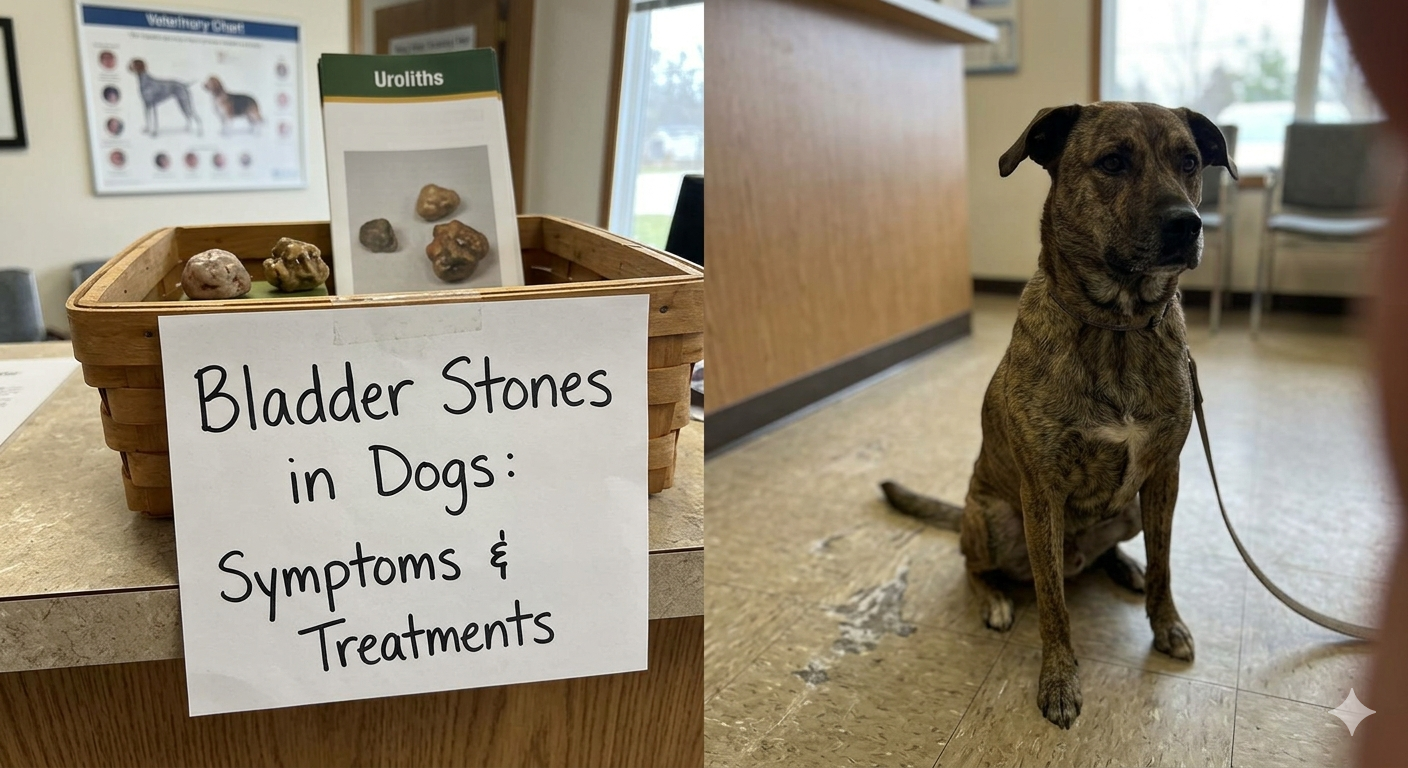 Bladder Stones in Dogs. Causes, and Veterinary Treatments
