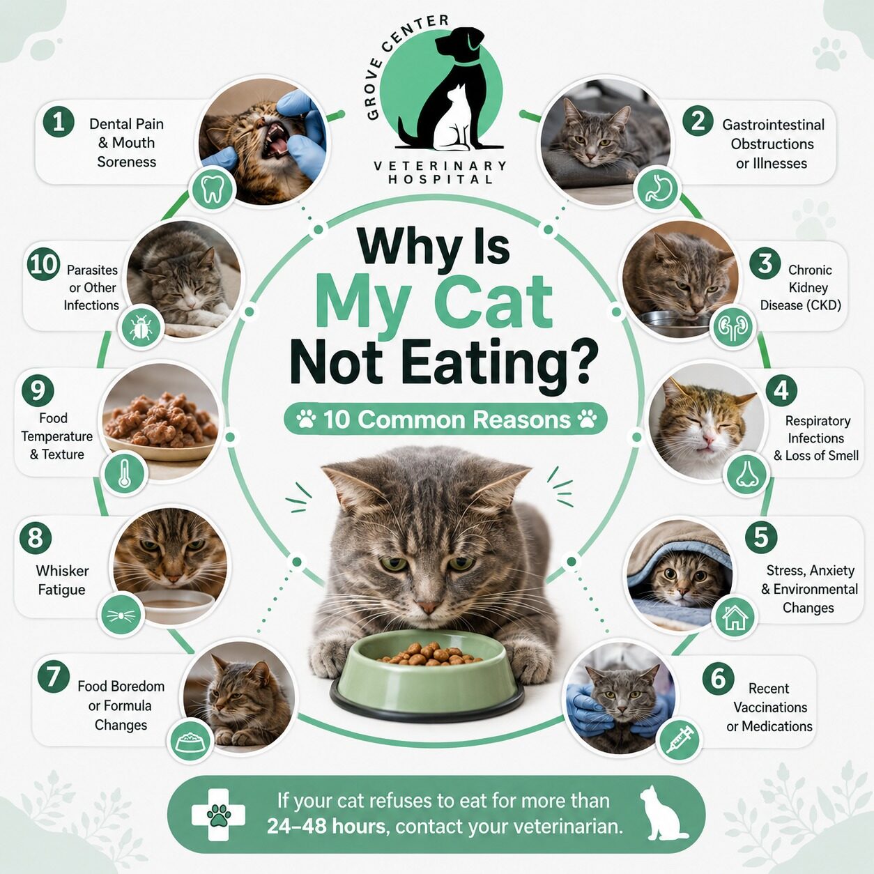 why is my cat not eating