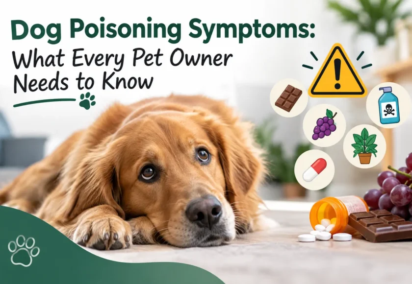 Dog Poisoning Symptoms: infographic